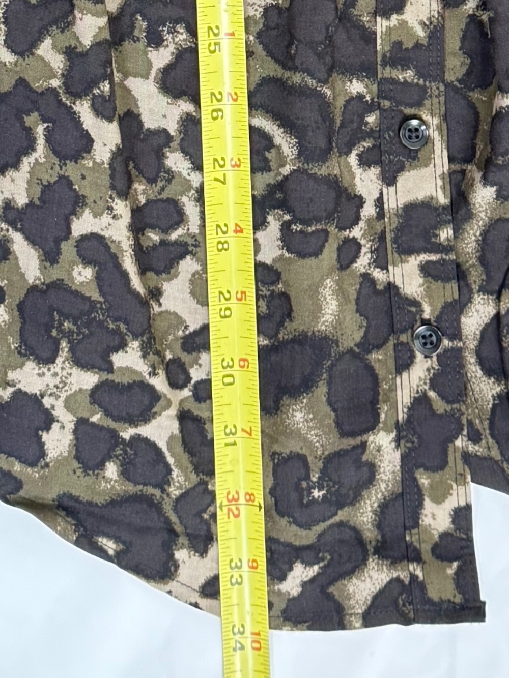 11.1 Tylho Anthropologie Leopard Print Shirt Dress NWOT Size Small - Picture 5 of 6
